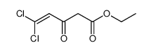 5,5-dichloro-3-oxo-pent-4-enoic acid ethyl ester Structure