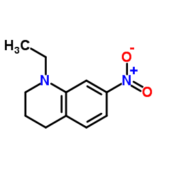 1-乙基-7-硝基-1,2,3,4-四氢喹啉结构式