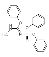 N-diphenoxyphosphoryl-N-methyl-1-phenoxy-methanimidamide结构式