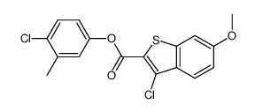 Benzo[b]thiophene-2-carboxylic acid, 3-chloro-6-methoxy-, 4-chloro-3-methylphenyl ester (9CI) picture