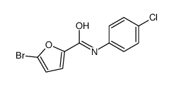 5-bromo-N-(4-chlorophenyl)furan-2-carboxamide结构式
