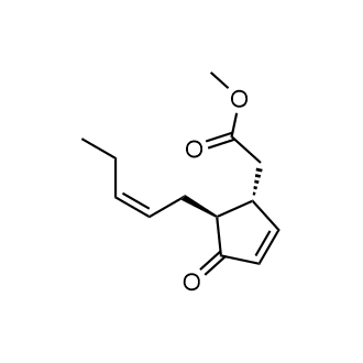 Methyl 2-((1R,5S)-4-oxo-5-((Z)-pent-2-en-1-yl)cyclopent-2-en-1-yl)acetate Structure