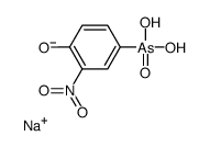 sodium,hydroxy-(4-hydroxy-3-nitrophenyl)arsinate Structure