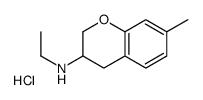 N-ethyl-7-methyl-3,4-dihydro-2H-chromen-3-amine,hydrochloride Structure