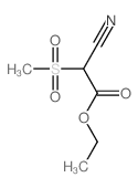 Acetic acid,2-cyano-2-(methylsulfonyl)-, ethyl ester Structure