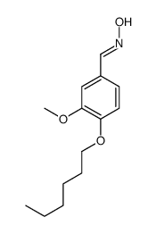N-[(4-hexoxy-3-methoxyphenyl)methylidene]hydroxylamine Structure