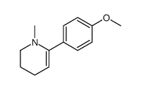 6-(4-methoxyphenyl)-1-methyl-3,4-dihydro-2H-pyridine结构式