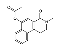 (3-methyl-4-oxo-1,2-dihydrobenzo[f]isoquinolin-6-yl) acetate Structure