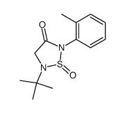 5-tert-butyl-1-oxo-2-o-tolyl-1λ4-[1,2,5]thiadiazolidin-3-one Structure