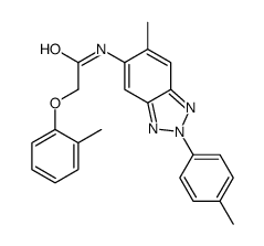 N-[6-methyl-2-(4-methylphenyl)benzotriazol-5-yl]-2-(2-methylphenoxy)acetamide Structure