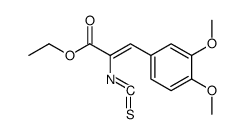 (Z)-3-(3,4-Dimethoxy-phenyl)-2-isothiocyanato-acrylic acid ethyl ester Structure