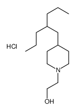 2-[4-(2-propylpentyl)piperidin-1-yl]ethanol,hydrochloride结构式