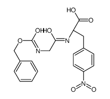 (2S)-3-(4-nitrophenyl)-2-[[2-(phenylmethoxycarbonylamino)acetyl]amino]propanoic acid结构式