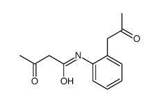 3-oxo-N-[2-(2-oxopropyl)phenyl]butanamide结构式