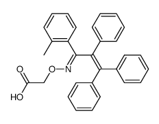 (2-Methyl-α-triphenylvinylbenzyliden)-aminooxyessigsaeure Structure