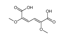 2,5-dimethoxyhexa-2,4-dienedioic acid结构式