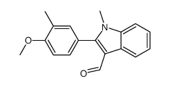 2-(4-methoxy-3-methylphenyl)-1-methylindole-3-carbaldehyde结构式