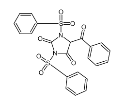 1,3-bis(benzenesulfonyl)-5-benzoylimidazolidine-2,4-dione结构式