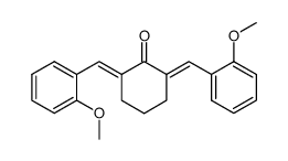 α,α-bis(2-methoxybenzylidene)-cyclohexanone Structure