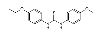 1-(4-methoxyphenyl)-3-(4-propoxyphenyl)thiourea结构式