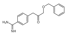 4-(2-oxo-3-phenylmethoxypropyl)benzenecarboximidamide Structure