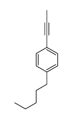 1-pentyl-4-prop-1-ynylbenzene Structure