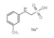 Methanesulfonic acid,1-[(3-methylphenyl)amino]-, sodium salt (1:1) structure