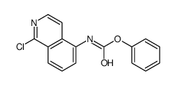 phenyl N-(1-chloroisoquinolin-5-yl)carbamate结构式