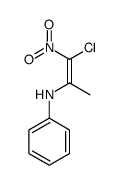 N-(1-chloro-1-nitroprop-1-en-2-yl)aniline Structure