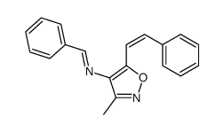 N-[3-methyl-5-(2-phenylethenyl)-1,2-oxazol-4-yl]-1-phenylmethanimine结构式