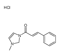 1-(1-methyl-1,2-dihydroimidazol-1-ium-3-yl)-3-phenylprop-2-en-1-one,chloride Structure