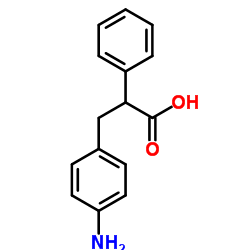3-(4-Aminophenyl)-2-phenylpropanoic acid structure