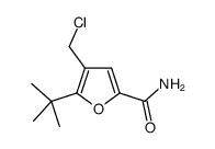 5-tert-butyl-4-(chloromethyl)furan-2-carboxamide Structure