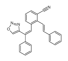 2-(2-(4-(2-(5-PHENYL-1,3,4-OXADIAZOL-2-YL)ETHENYL)PHENYL)ETHENYL)- BENZONITRILE structure