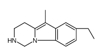 Pyrimido[1,6-a]indole, 7-ethyl-1,2,3,4-tetrahydro-5-methyl- (9CI) Structure