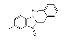 2-((Z)-2-amino-benzylidene)-5-methyl-benzo[b]thiophen-3-one Structure