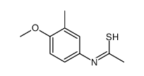 N-(4-methoxy-3-methylphenyl)ethanethioamide Structure