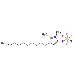 1-癸基-2,3-二甲基咪唑六氟磷酸盐结构式