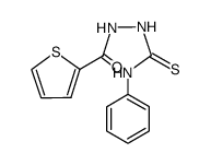 N-phenyl-2-(thiophene-2-carbonyl)hydrazine-1-carbothioamide结构式