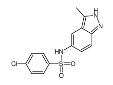 4-chloro-N-(3-methyl-2H-indazol-5-yl)benzenesulfonamide Structure