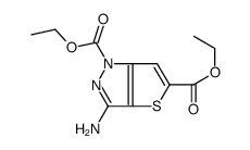 diethyl 3-aminothieno[3,2-c]pyrazole-1,5-dicarboxylate结构式