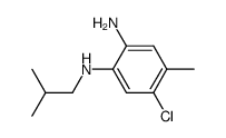 5-Chloro-N1-isobutyl-4-Methylbenzene-1,2-diamine结构式