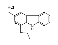 3-methyl-1-propyl-9H-pyrido[3,4-b]indole,hydrochloride Structure