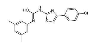 1-[4-(4-chlorophenyl)-1,3-thiazol-2-yl]-3-(3,5-dimethylphenyl)urea结构式