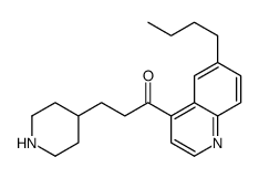 1-(6-butylquinolin-4-yl)-3-piperidin-4-ylpropan-1-one结构式