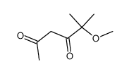 5-methoxy-5-methyl-hexane-2,4-dione Structure
