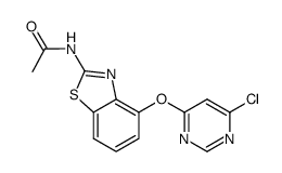 N-[4-(6-chloropyrimidin-4-yloxy)benzo[d]thiazol-2-yl]acetamide Structure