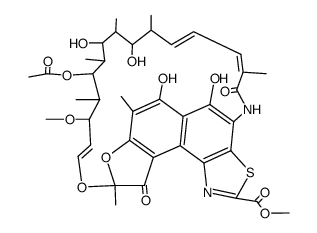 2'-carbomethoxythiazole (5,4-c)-4-deoxy-rifamycin SV Structure