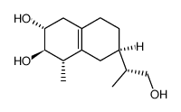 (1S)-1,2,3,4,5,6,7,8-Octahydro-1-methyl-7β-[(R)-1-methyl-2-hydroxyethyl]-2β,3α-naphthalenediol structure