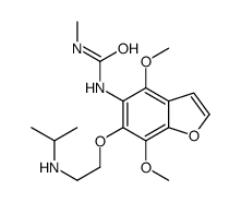 1-[4,7-dimethoxy-6-[2-(propan-2-ylamino)ethoxy]-1-benzofuran-5-yl]-3-methylurea结构式